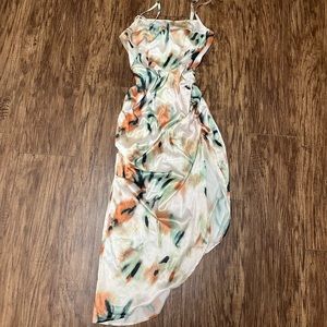 XS Floral satin Dress